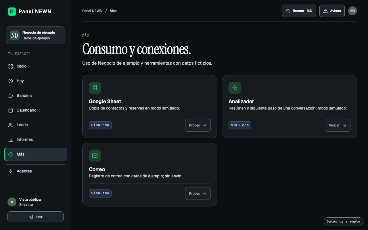 Herramientas de Google Sheet, analizador de conversaciones y correo simulado (datos de ejemplo)